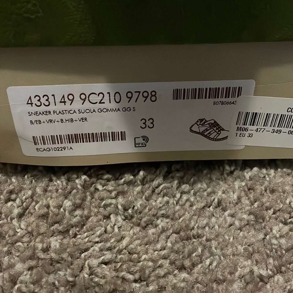 Kids Gucci Sneakers Worn Twice